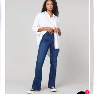 SPANX Women's Flare Jeans - Deep Blue